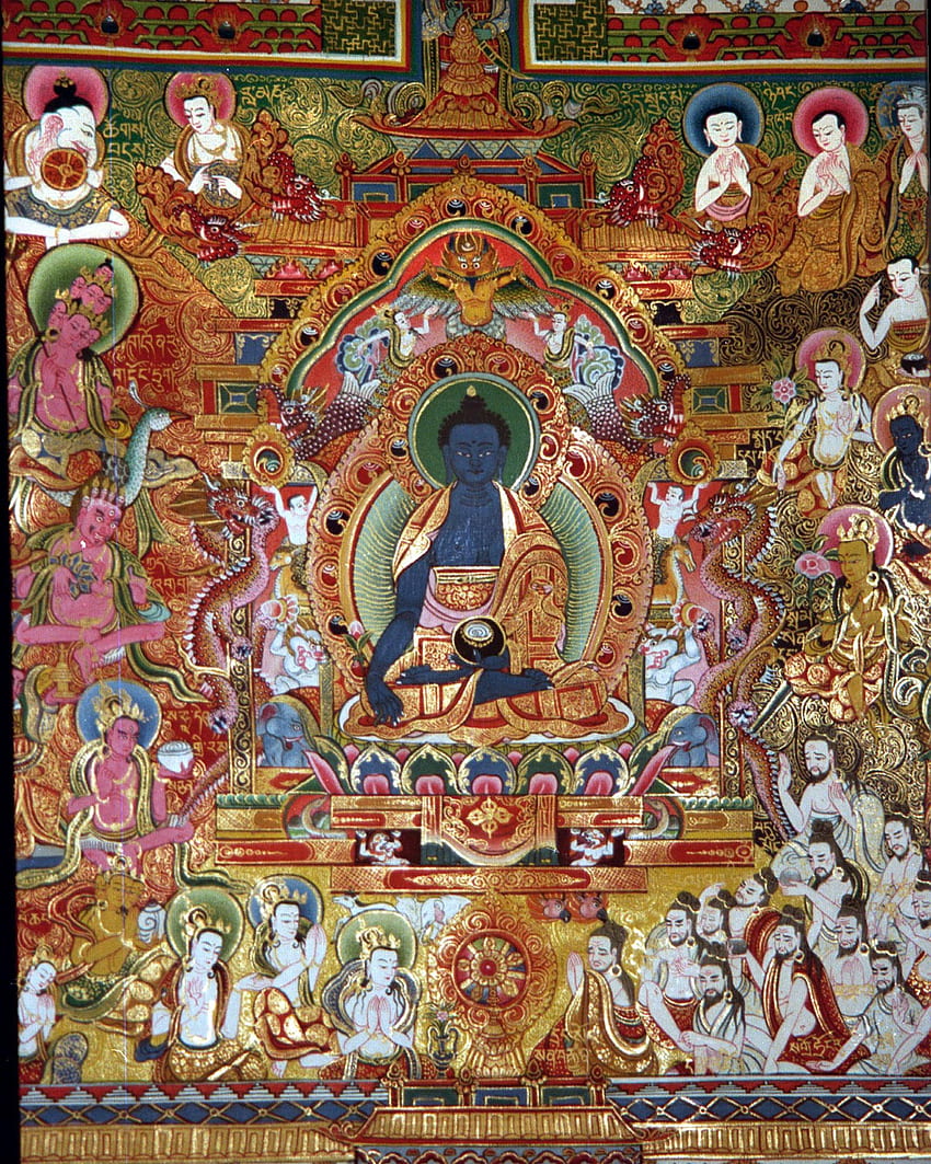 Deity – Tibetan Buddhist Altar, Tibetan Buddha HD phone wallpaper