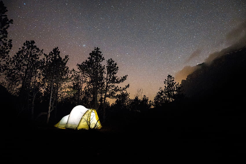 자연, 밤, 별이 빛나는 하늘, 여행, 텐트, 캠핑, 캠프장 HD 월페이퍼