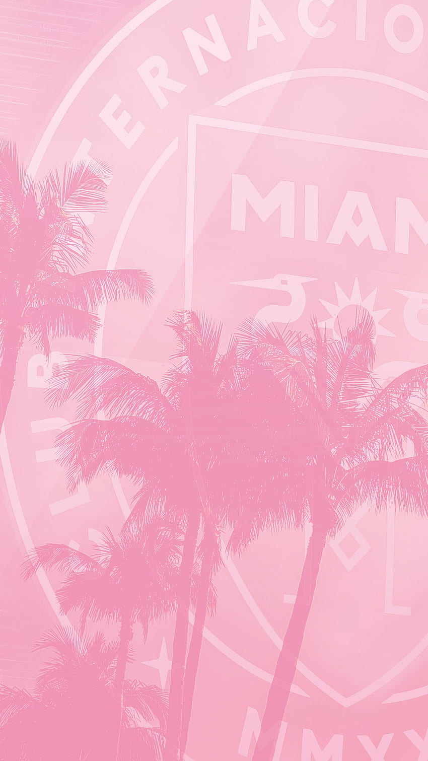 Inter Miami Mobile, Miami Pink HD тапет за телефон