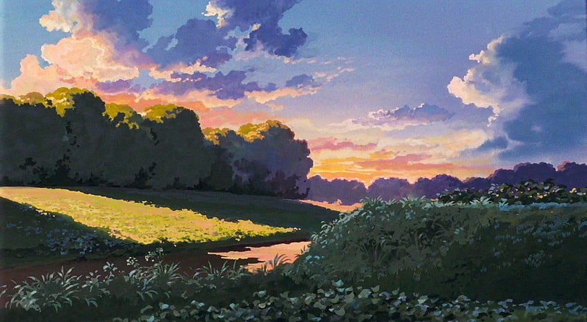 Studio Ghibli di Twitter. Latar belakang studio ghibli, karya seni Ghibli, seni Studio ghibli, Alam Studio Ghibli Wallpaper HD