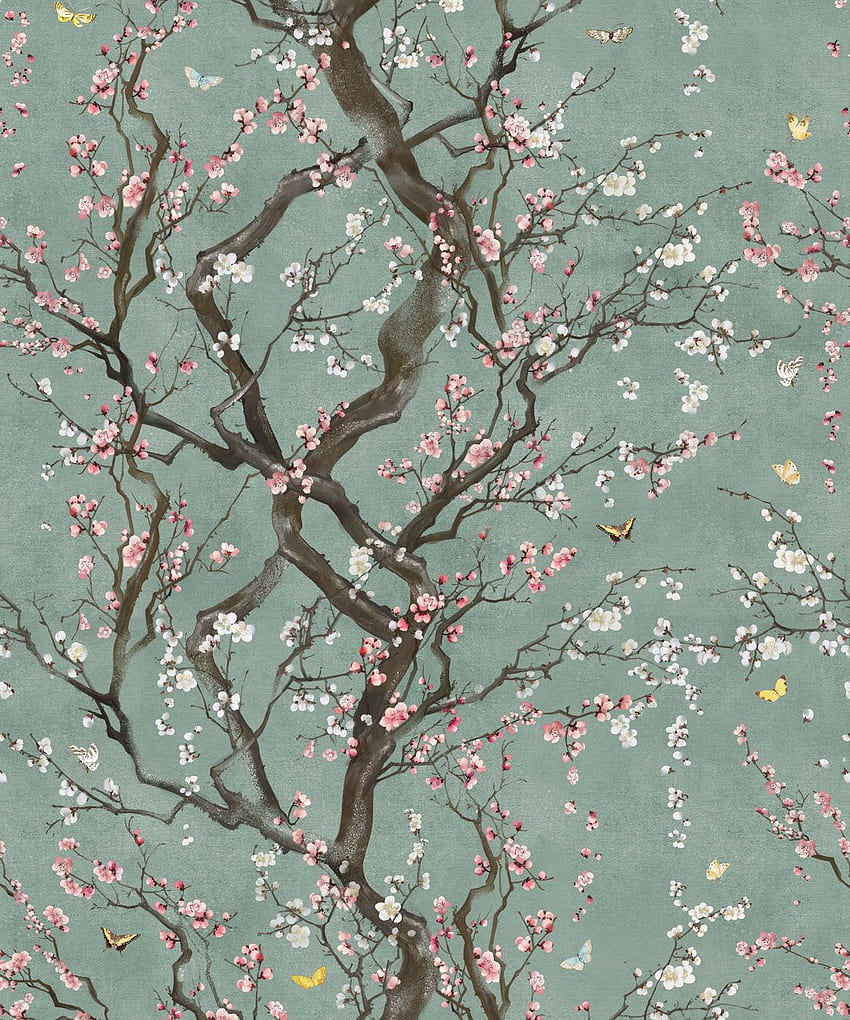 Flor de Ameixa Floral Japonesa, Casa do Reino • Milton & King Papel de parede de celular HD