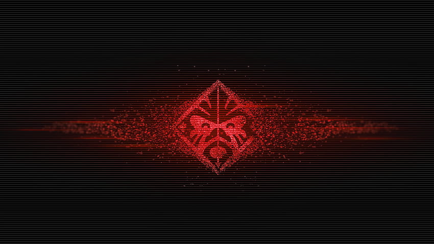 HP Omen logo, red icon, Hewlett Packard, black, video games, laptop • For You For & Mobile, Cool Black and Red Gaming HD wallpaper