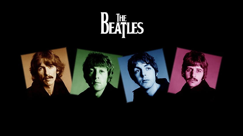 The Beatles, logotipo dos Beatles papel de parede HD