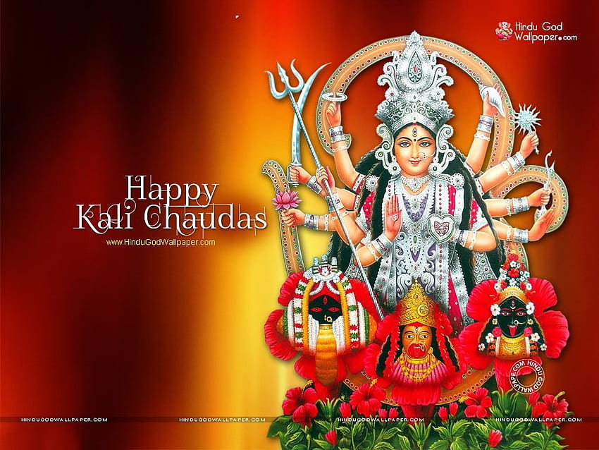 Happy Kali Chaudas with Goddess Kali, Maa Kali HD wallpaper