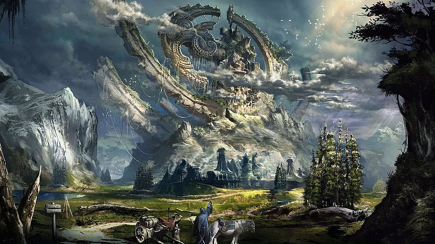 Fantasy Landscape, Epic Landscape HD wallpaper