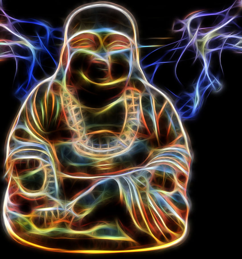 Neon Buddha Stock - Public Domain HD phone wallpaper