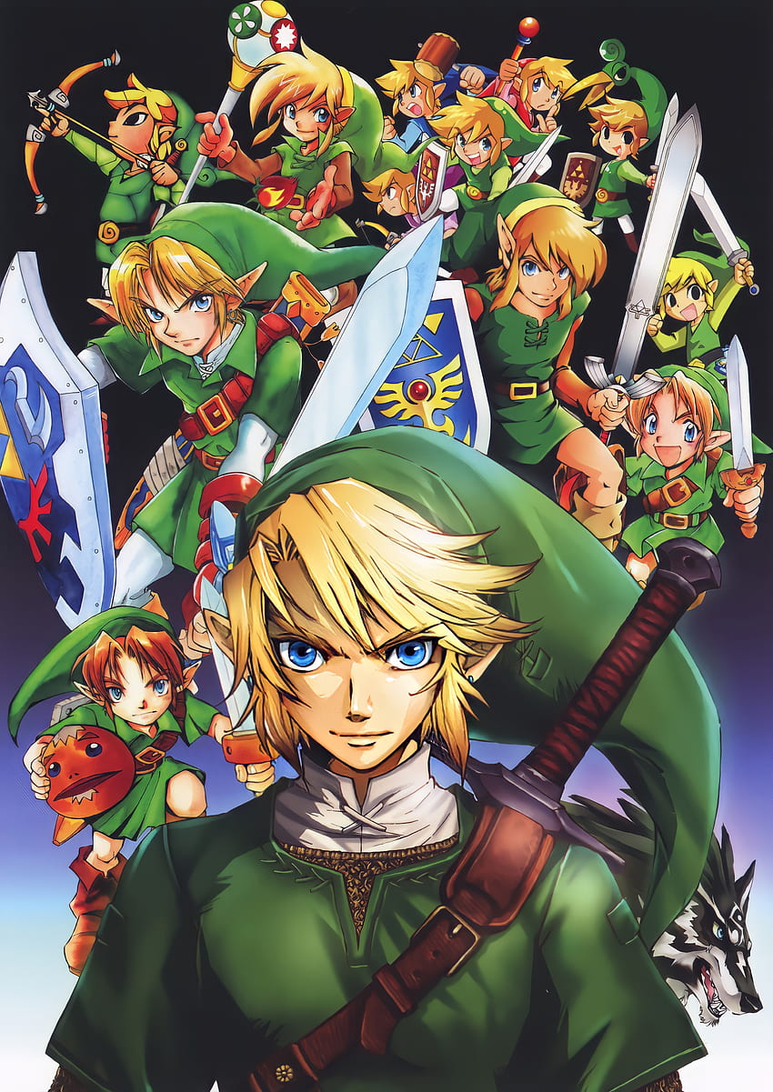 Zelda, Gioco, La leggenda di zelda, Link, Manga Sfondo del telefono HD