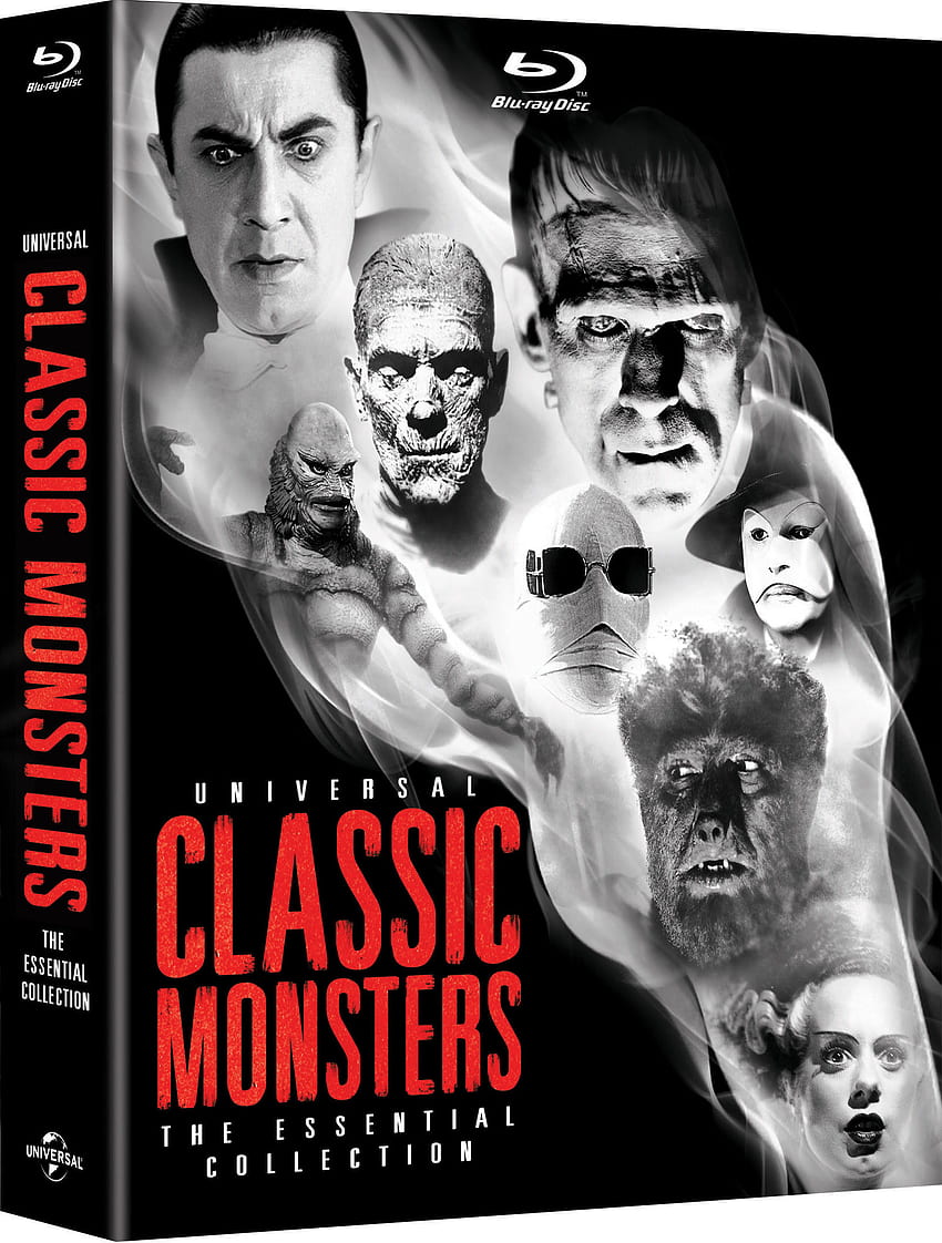 UNIVERSAL CLASSIC MONSTERS: THE ESSENTIAL COLLECTION, 2012년 10월 2일 Blu-ray 공개 - We Are Movie Geeks HD 전화 배경 화면