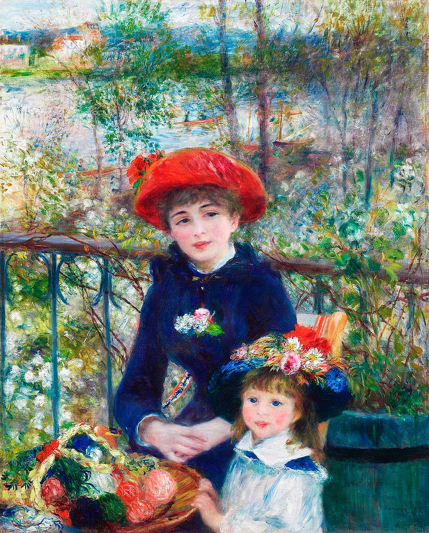 Dua Saudara Perempuan Pierre Auguste Renoir . , Stiker PNG, & Latar Belakang Rawpixel, Seni Renoir wallpaper ponsel HD