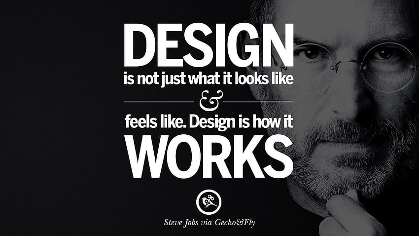 คำคมที่น่าจดจำโดย Steven Paul 'Steve' Jobs สำหรับนักออกแบบสร้างสรรค์ วอลล์เปเปอร์ HD