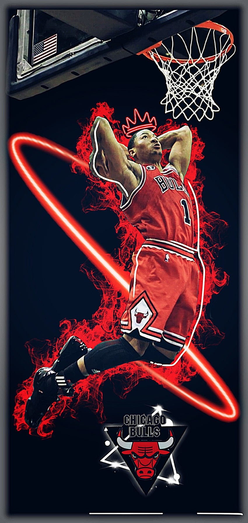 Derrick Rose. Chicago bulls , Bulls , Derrick rose HD phone wallpaper