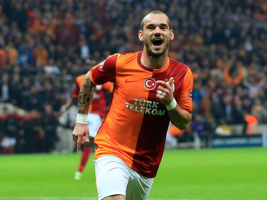 Download wallpapers Wesley Sneijder, 4k, soccer, footballers