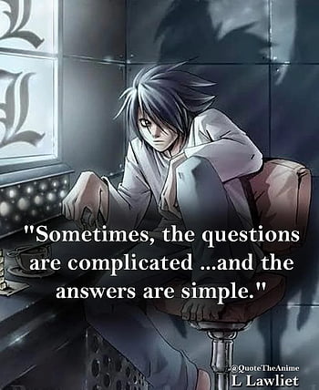 Powerful Death Note Quotes ( + ), Sad Anime Quotes HD phone wallpaper |  Pxfuel