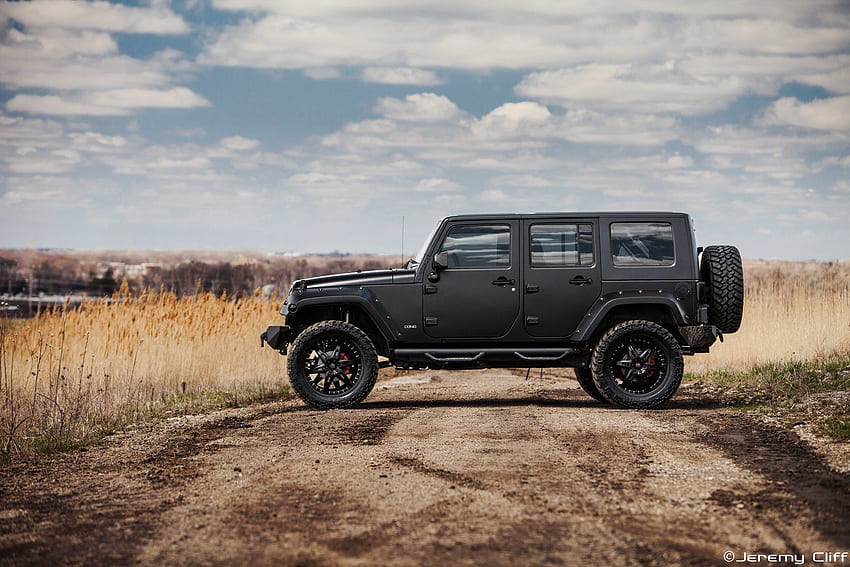 Supercharged Jeep Wrangler black suv car . . 393467. UP HD wallpaper