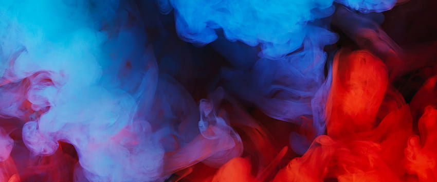 Blue Red Smoke Abstract, Red Ultra Wide HD wallpaper | Pxfuel