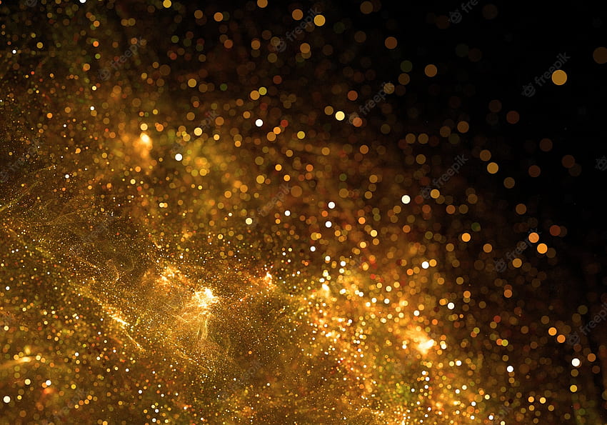22, Goldglühen, goldene Partikel HD-Hintergrundbild