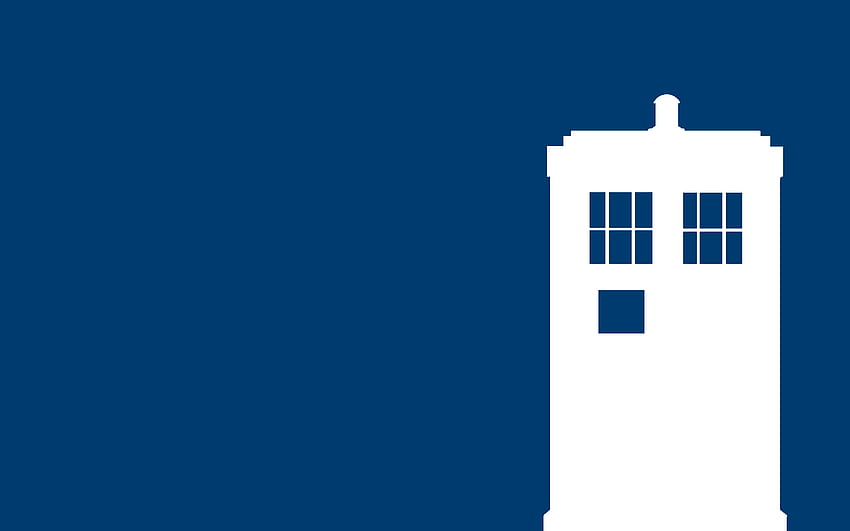 Doctor Who Tardis Minimal, Minimalis Dr Who Wallpaper HD