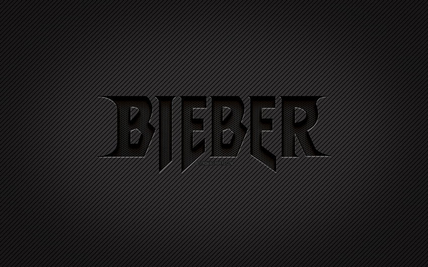 Logotipo de carbono de Justin Bieber, Justin Drew Bieber, arte grunge, de carbono, creativo, logotipo negro de Justin Bieber, estrellas de la música, logotipo de Justin Bieber, Justin Bieber fondo de pantalla