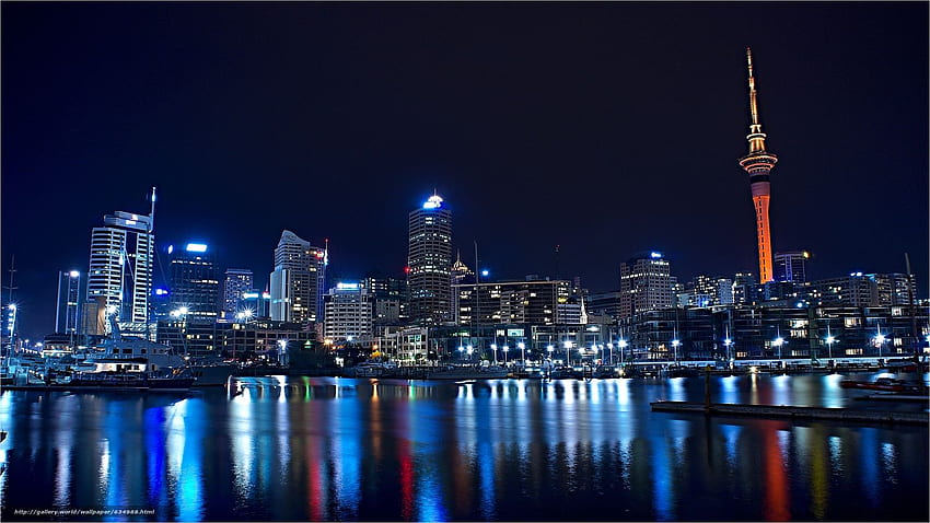 Оукланд, Нова Зеландия, град в резолюцията HD тапет
