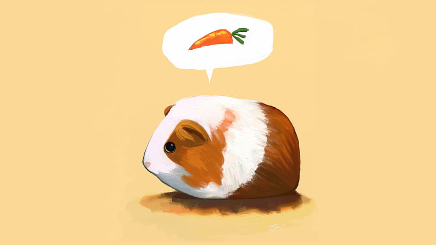 cartoni animati animali carote porcellini d'India porcellino d'India Alta qualità, alta definizione, divertente cavia Sfondo HD