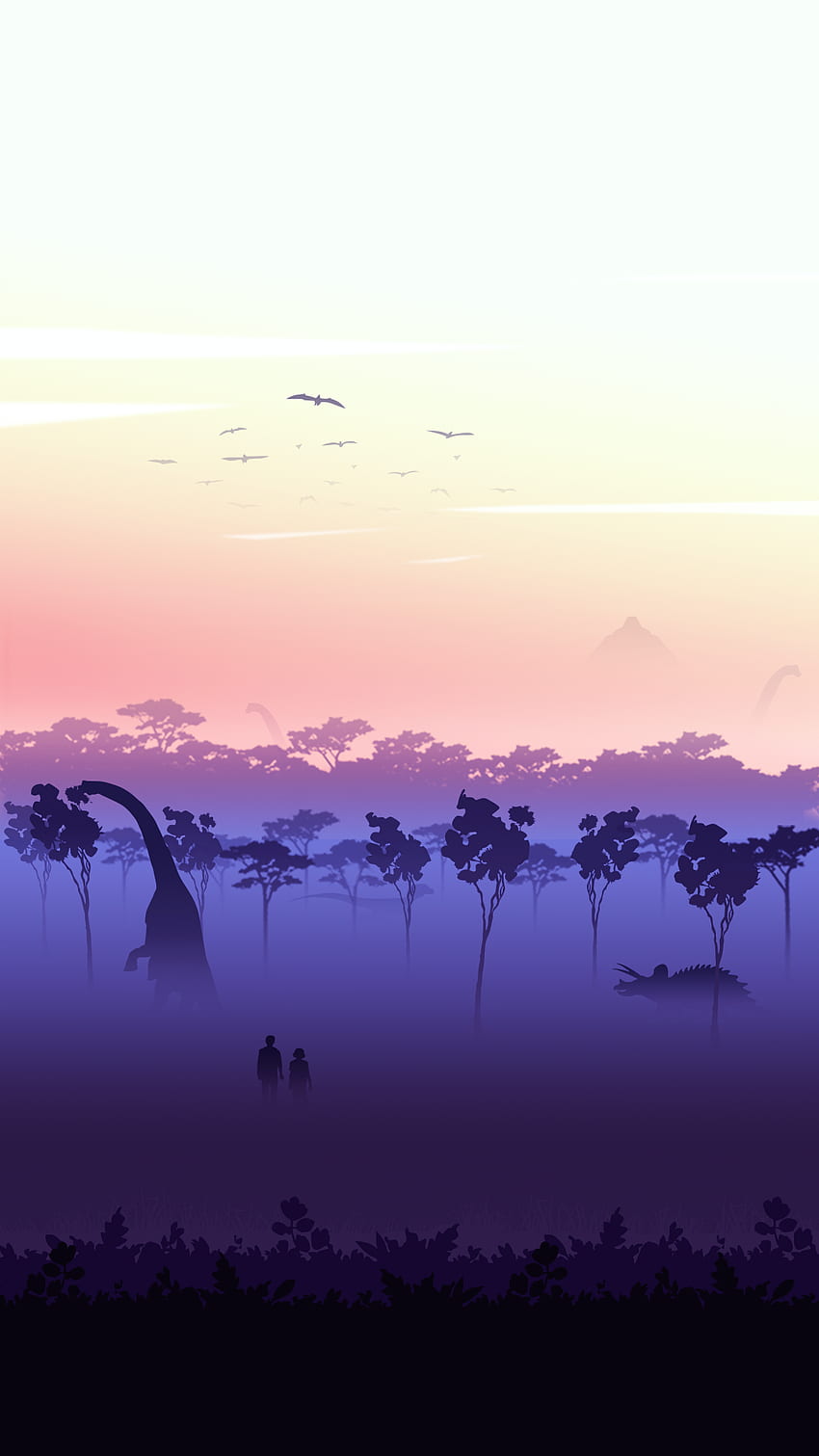 Jurassic World , Welt , Jurassic World, minimalistischer Jurassic Park HD-Handy-Hintergrundbild