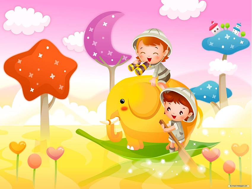 Kids Wallpaper Vector Art, Icons, and Graphics for Free Download