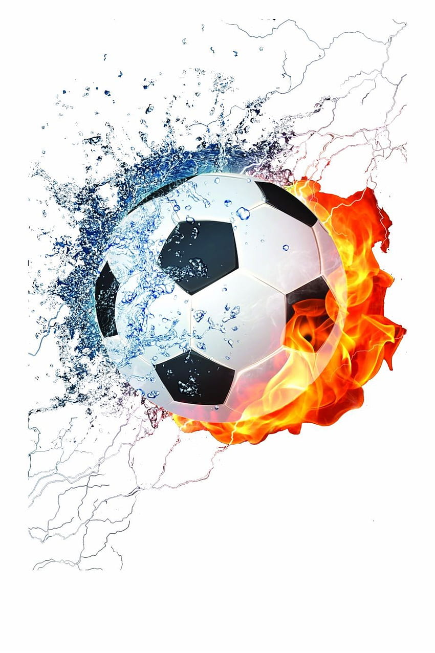 Cool Soccer Ball, Football On Fire HD phone wallpaper