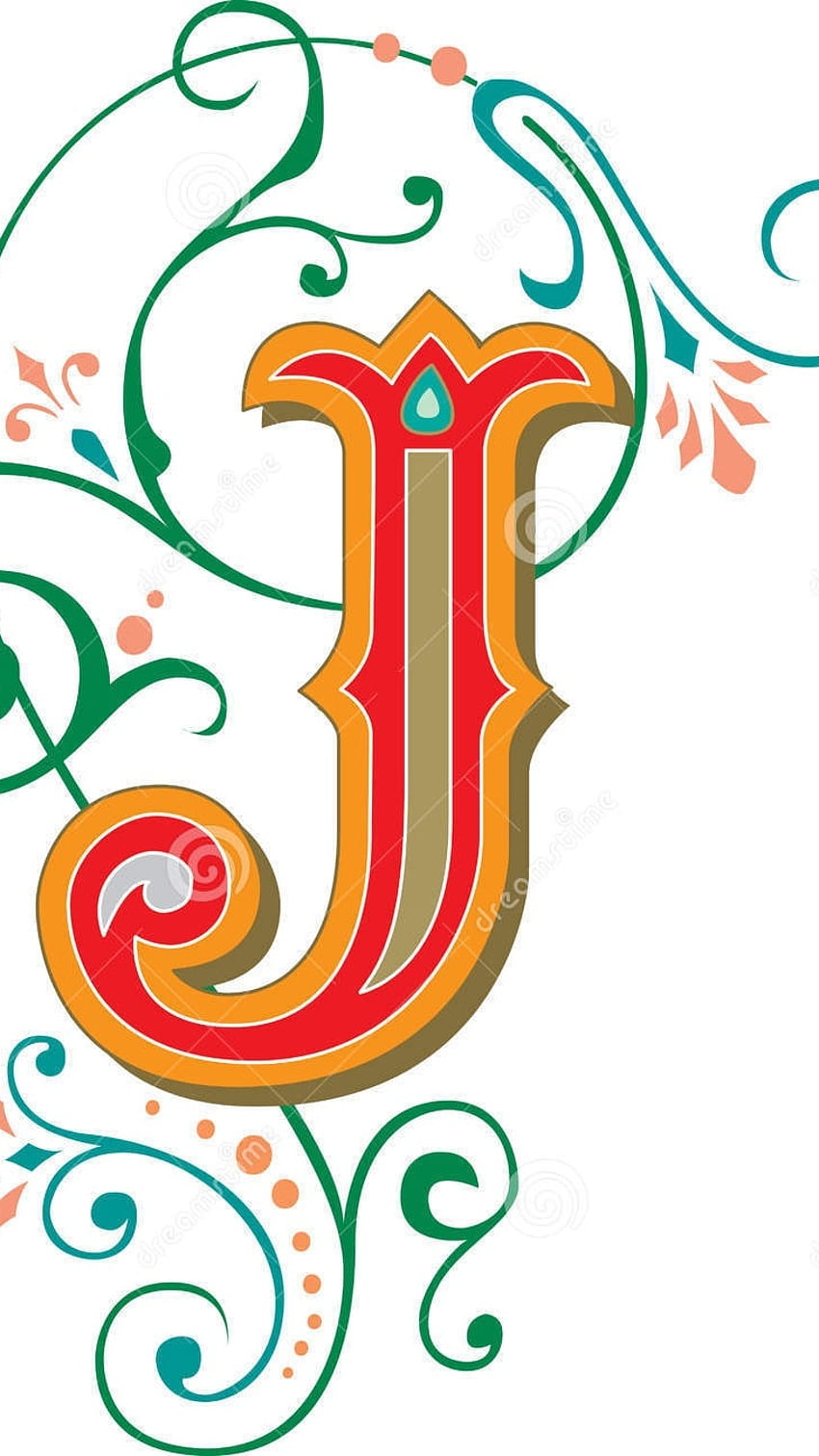 J Letter, Designed Letter, designed, letter HD phone wallpaper