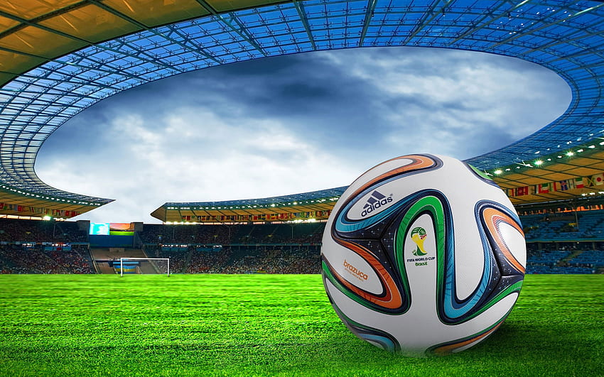 World Cup 2014 Stadium Dome Adidas Brazuca Ball HD wallpaper