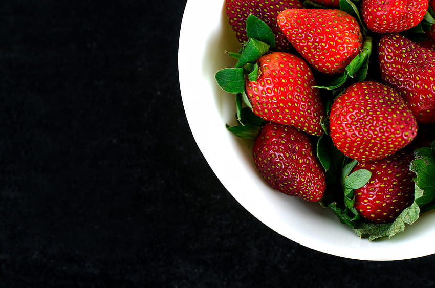 Food, Strawberry, Berries, Plate, Harvest HD wallpaper