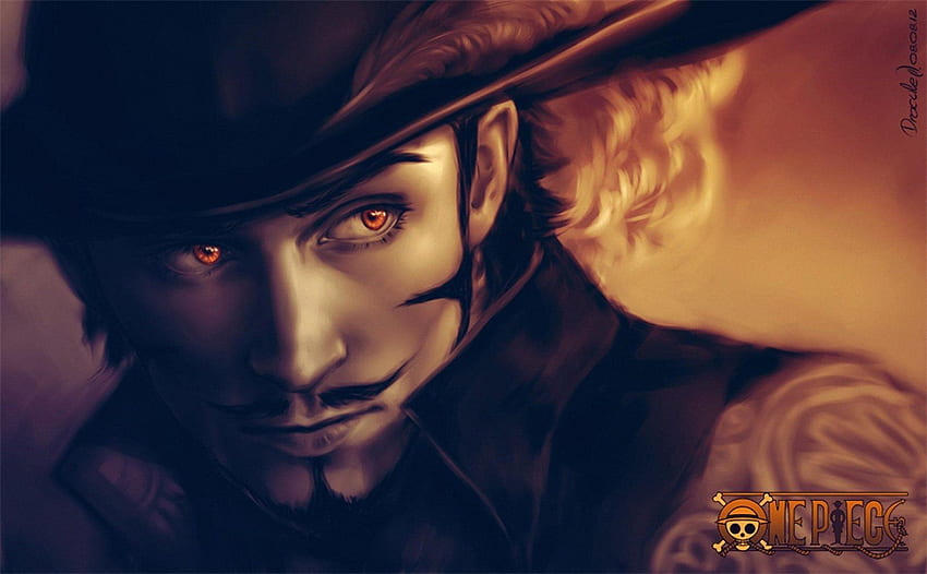 One Piece dracule mihawk Hat Glance Face Anime vampire HD wallpaper