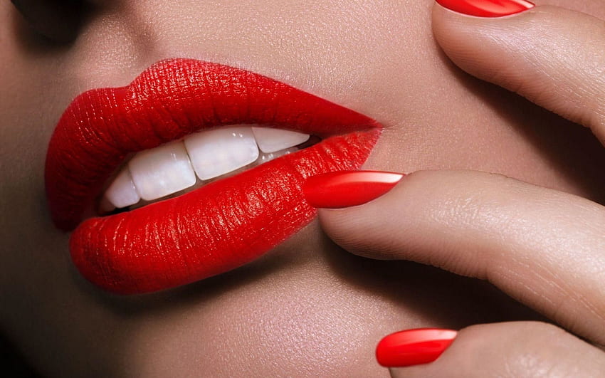 Red Lips, Lipstick HD wallpaper | Pxfuel