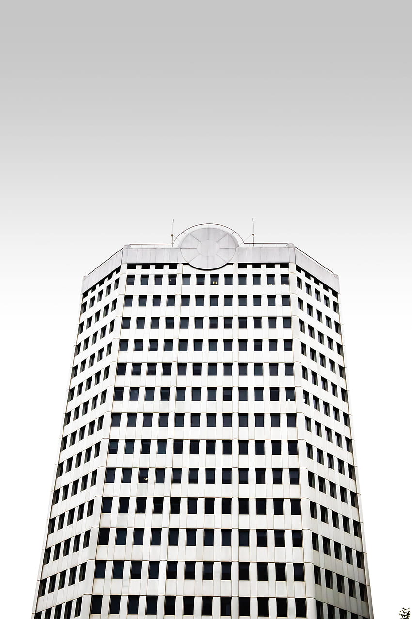 Building, Minimalism, Facade, Bottom View HD phone wallpaper