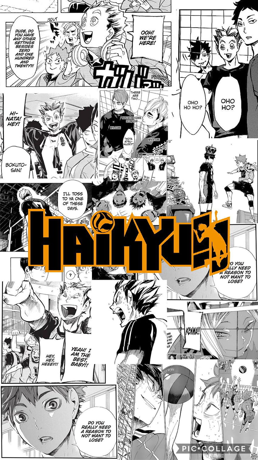 J'ai fait ça à partir de panneaux de manga : haikyuu Fond d'écran de téléphone HD
