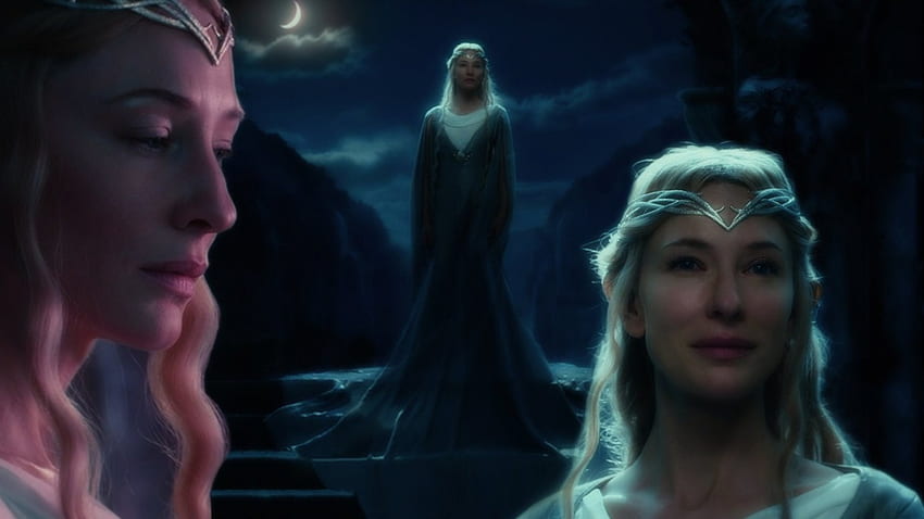 Galadriel, Penguasa cincin, Tolkien, Film, Cate Blanchett, Fantasi, Hobbit Wallpaper HD