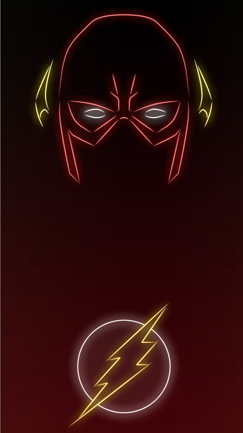 Flash Dc background, The Flash Logo HD phone wallpaper