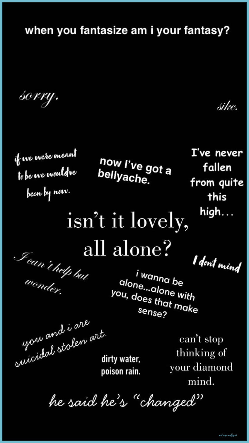 Billie Eilish Song Lyrics , iPhone - Sad Song, Sike HD phone wallpaper