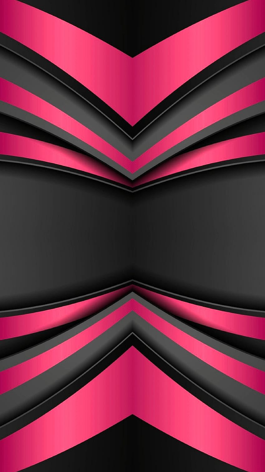 ;lhgdfs, pink, shadow, pattern, 3d, amoled, modern, design, layers, gamer, graphic, hot pink, digital, tech, waves, new, neon, texture, cool, black, abstract, curves, material, corporate, future HD phone wallpaper