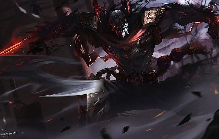 The game League of Legends LOL Character Zed Blood [] for your , Mobile ...