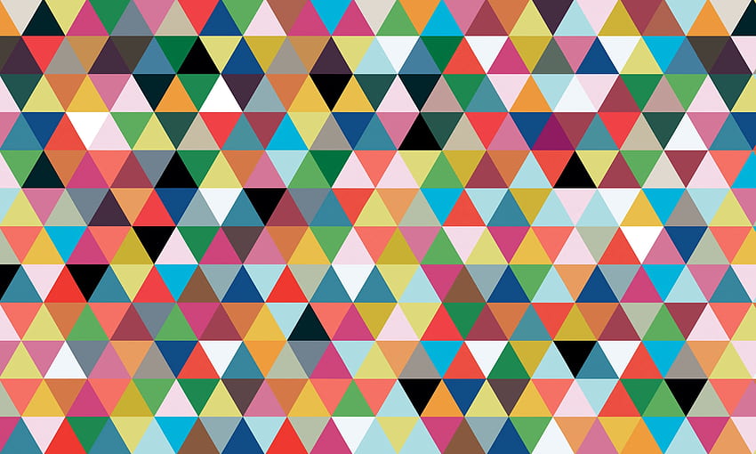 Geometric Triangle Background 24834, Colorful Triangles HD wallpaper