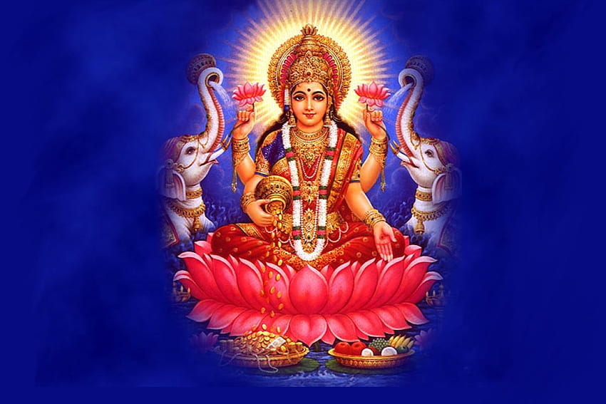 Maa laxmi (lakshmi) Devi, Hinduscy Bogowie i Boginie Tapeta HD
