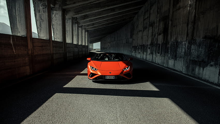 2021 Lamborghini Huracan Evo Spyder, carro esportivo de luxo papel de parede HD