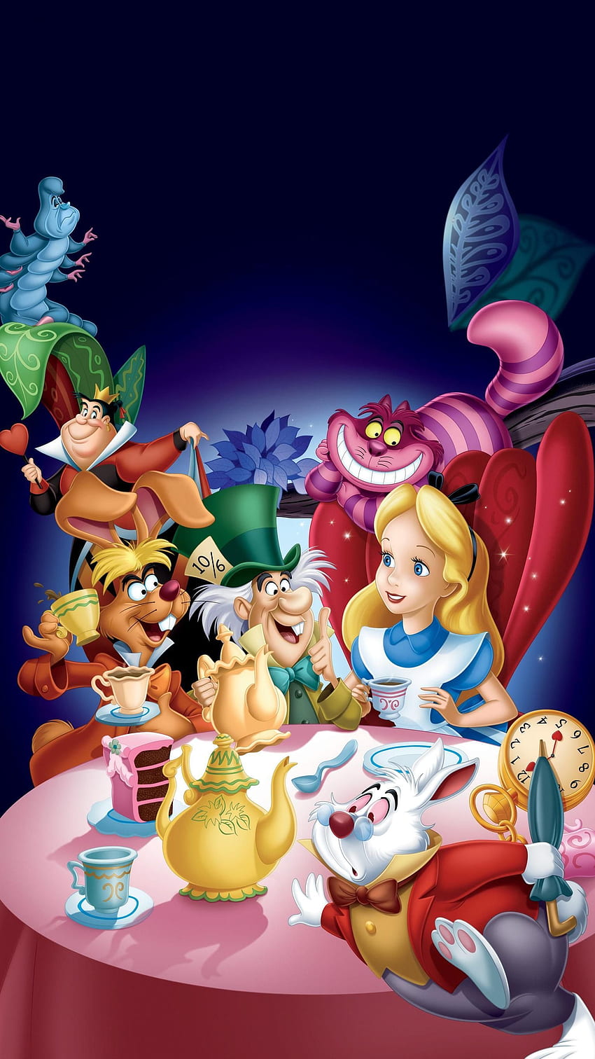不思議の国のアリス (1951) 電話。 映画マニア。 Alice in wonderland ディズニー, Alice in wonderland cartoon, Alice in wonderland 1951 HD電話の壁紙