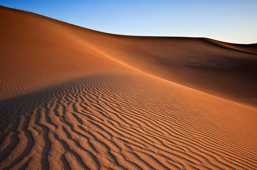 Bukit pasir yang indah, pasir, bukit pasir, cantik, langit, indah, bukit, gunung Wallpaper HD