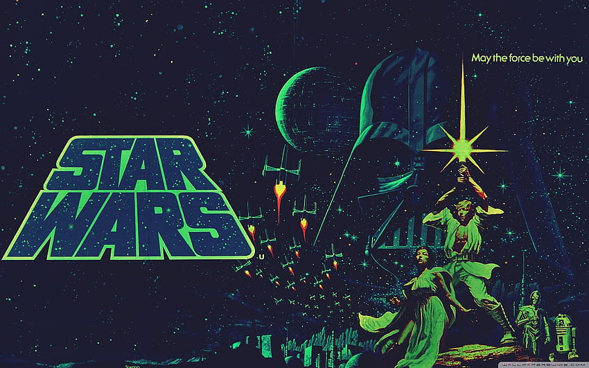ยนตร์ Star Wars Vintage โปสเตอร์ยนตร์คลาสสิก วอลล์เปเปอร์ HD