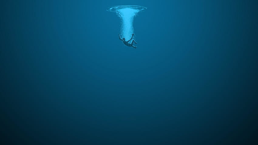 Mar azul profundo, azul océano profundo fondo de pantalla