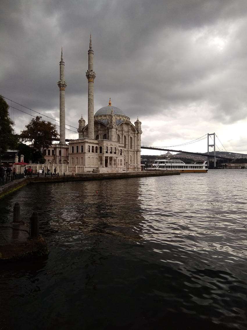 Mosquée Ortaköy camii, Istanbul, Turquie Fond d'écran de téléphone HD