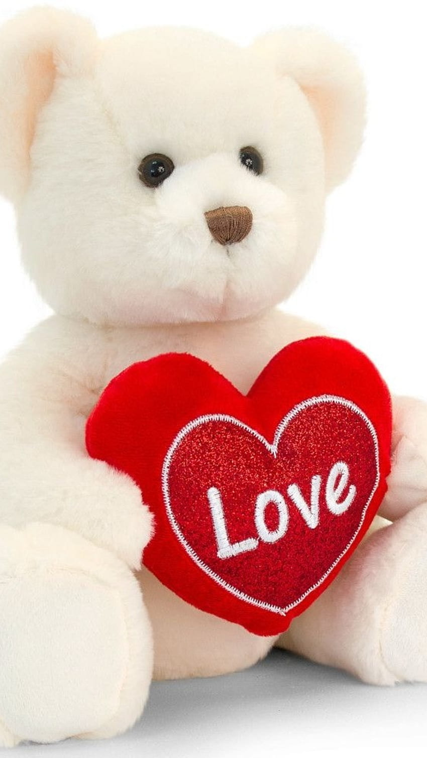 Teddy Bear Love, Soft White, Teddy HD phone wallpaper | Pxfuel