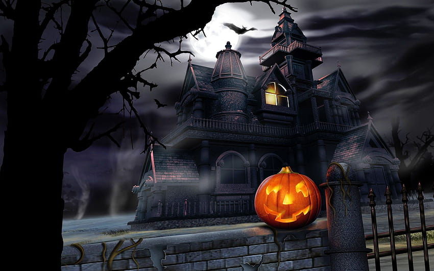 Animierte Halloween-Powerpoint-Vorlage. t, Halloween-Karikatur HD-Hintergrundbild