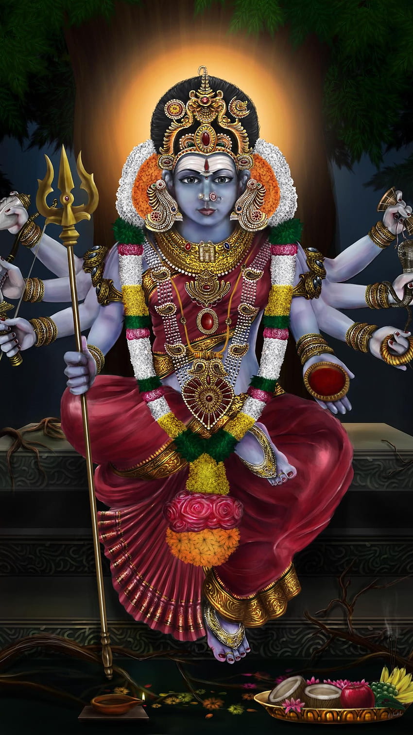 Maha Kali, Kali Mata, Devi Kali fondo de pantalla del teléfono